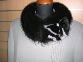 Женское пальто зимнее с натуральным мехом